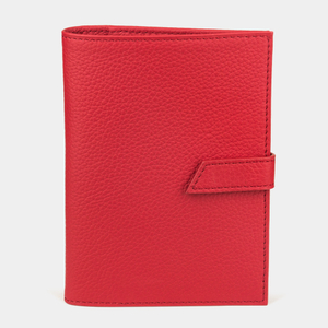 Обложка для паспорта и автодокументов Cannes Easy из натуральной кожи теленка, красного цвета