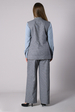 Жилет женский 4409зп, клетка #412Клб064409зп