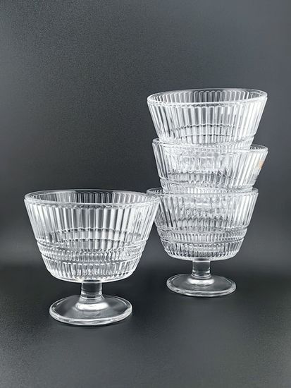 Набор креманок 340 мл. 6 шт. из стекла на ножке