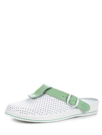 Сабо жен. 74-04А (белый/зелён)