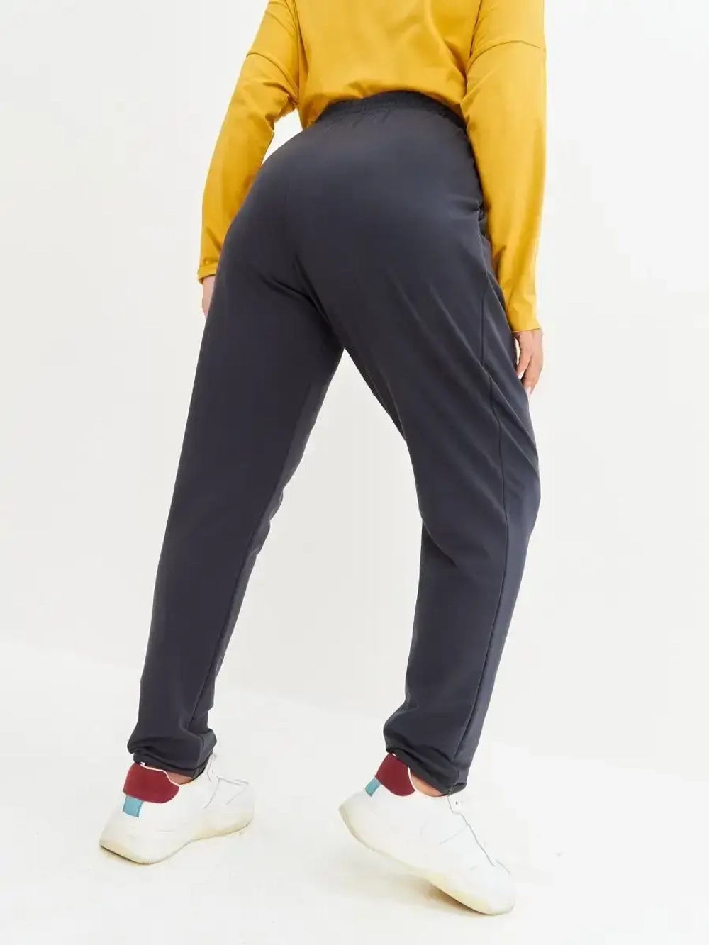 Штаны оверсайз на завязках с запахом большие размеры