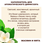 ЖАСМИН И МЯТА - Наполнитель для ароматического диффузора