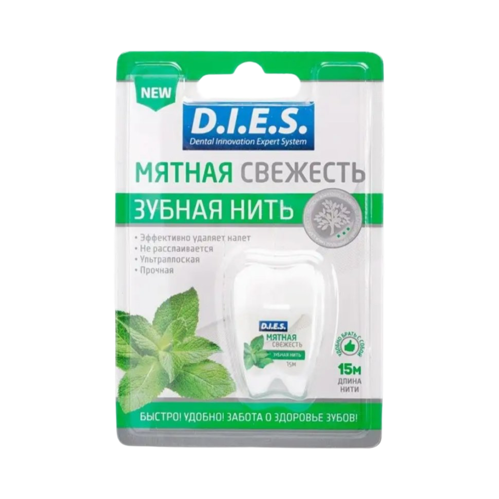 Зубная нить невощ. мята dies