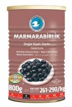 Маслины Marmarabirlik М в рассоле черные банка 800 г