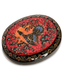 Народные промыслы ШК-45/ 9-A Шкатулка «Глухарь» исп. Орлова