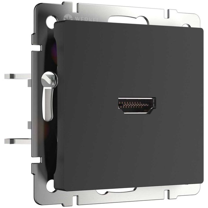 Розетка HDMI Werkel черный матовый W1186008 4690389157066