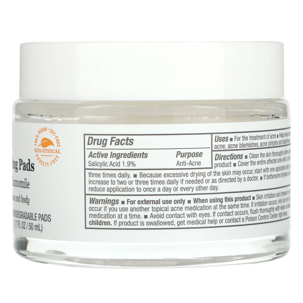 DERMA E, Подушечки для глубокого очищения от акне, 50 шт., 50 мл (1,7 жидк. унц.)