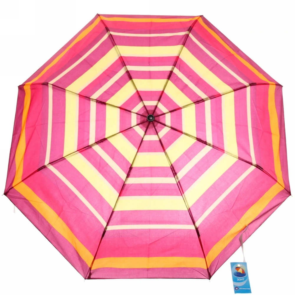 Зонт женский механический «Ассорти цветов», 8 спиц, d-105см, длина в слож. виде 24см