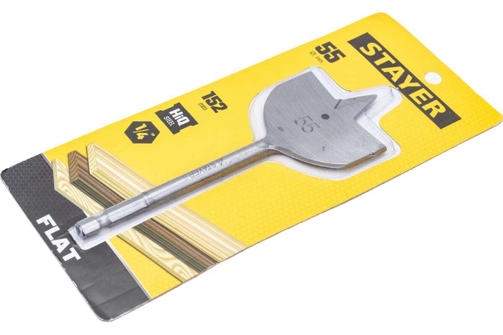 Сверло по дереву перовое STAYER Flat 55x152 мм 2950-55_z01