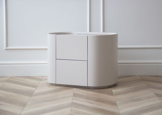 Тумба прикроватная Lagom 2 ящика ширина 60 см (дымка)