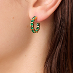 Серьги Dyrberg Kern RAQUEL SG EMERALD GREEN 470112