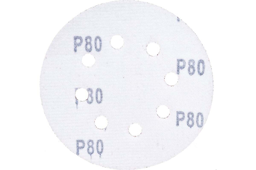 Шлифлист круглый самосцепляющийся 5 шт, 125 мм, Р80 Gepard GP5001-80