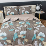 Комплект постельного белья Сатин с Одеялом 100% хлопок 160x80 на резинке OBR146