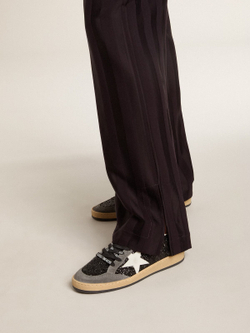 Ball Star in glitter with leather star and metallic leather heel tab