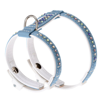 Шлейка Ferplast LUX P M бирюзово-белая 14х12х14