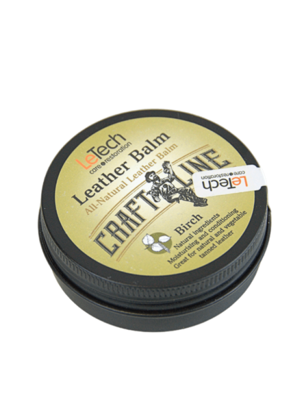 LeTech Натуральный бальзам для кожи с запахом дегтя (Leather Balm Birch) 30мл (банка)