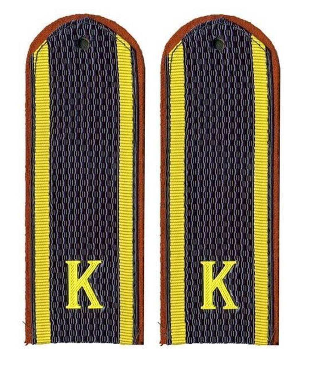 Погоны серо-синие курсантов МЧС (на пластике)