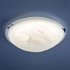 7601/DL SNOK SN 000 Светильник стекло/белое/хром LED 48Вт 4000K D405 IP20 LUFE