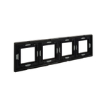 Рамка из натурального стекла, "Avanti", светло-серая, 4 поста (8 мод.)