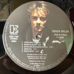 Винтажная виниловая пластинка LP Roger Taylor Fun In Space (Japan 1981) (Obi) Laugh Or Cry