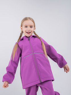 Костюм из софтшелла "Сливовый"