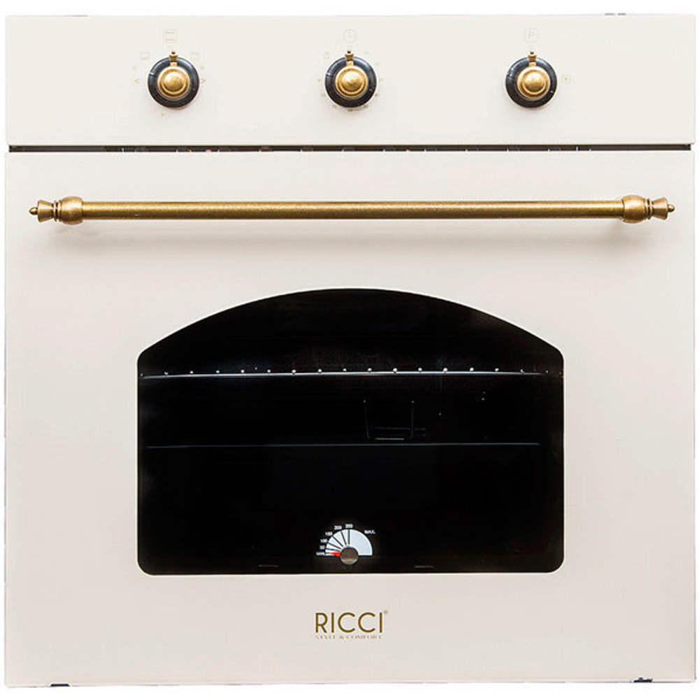 Встраиваемый газовый духовой шкаф RICCI RGO-620BG