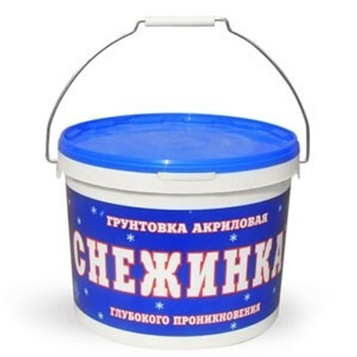 Грунтовка акриловая Снежинка 10л