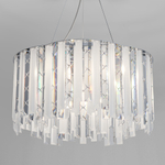 Умный подвесной светильник с хрусталем 101011/6 хром