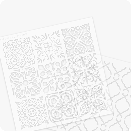 ТРАФАРЕТЫ ИЗ ПЛАСТИКА | Fractal Paint