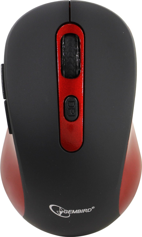 Gembird Wireless Optical Mouse MUSW-221-R (RTL) USB 6btn+Roll