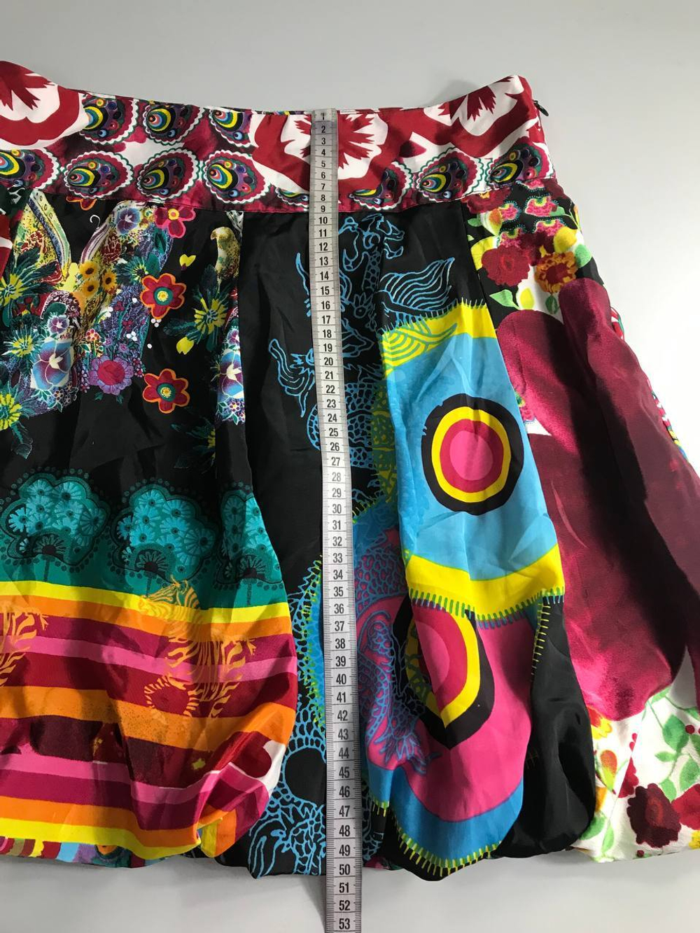 Юбка яркой расцветки, маркировка 38, визуально на 44 размер