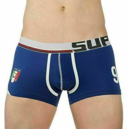 Мужские трусы боксеры синие Superbody Boxer Italia 9