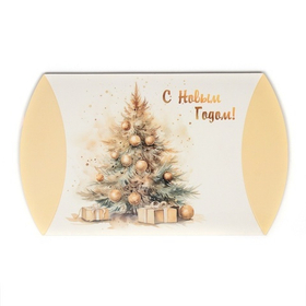 Коробка складная, подарочная "Ёлка в золоте" 19 х 14 х 4 см