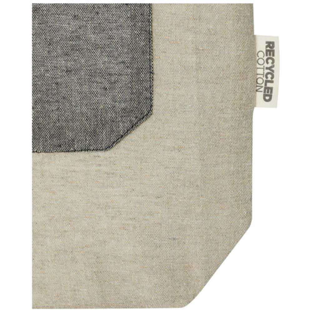 Эко-сумка Pheebs объемом 9 л из переработанного хлопка плотностью 150 г/м² с передним карманом