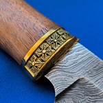 Подарочный нож Кадет Дамаск, литьё латунь