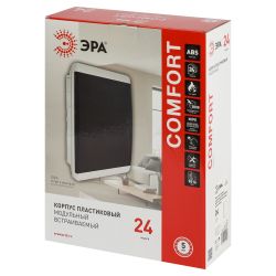 Корпус пластиковый встраиваемый ЭРА COMFORT ЩРВ-П-24 IP40 белый | Электротовары