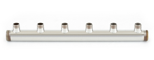 Коллектор Сунержа G 1" нар. р. / 6 вых. G 1/2" нар. р. (L- 410 мм)