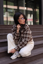 рубашка в крупную клетку