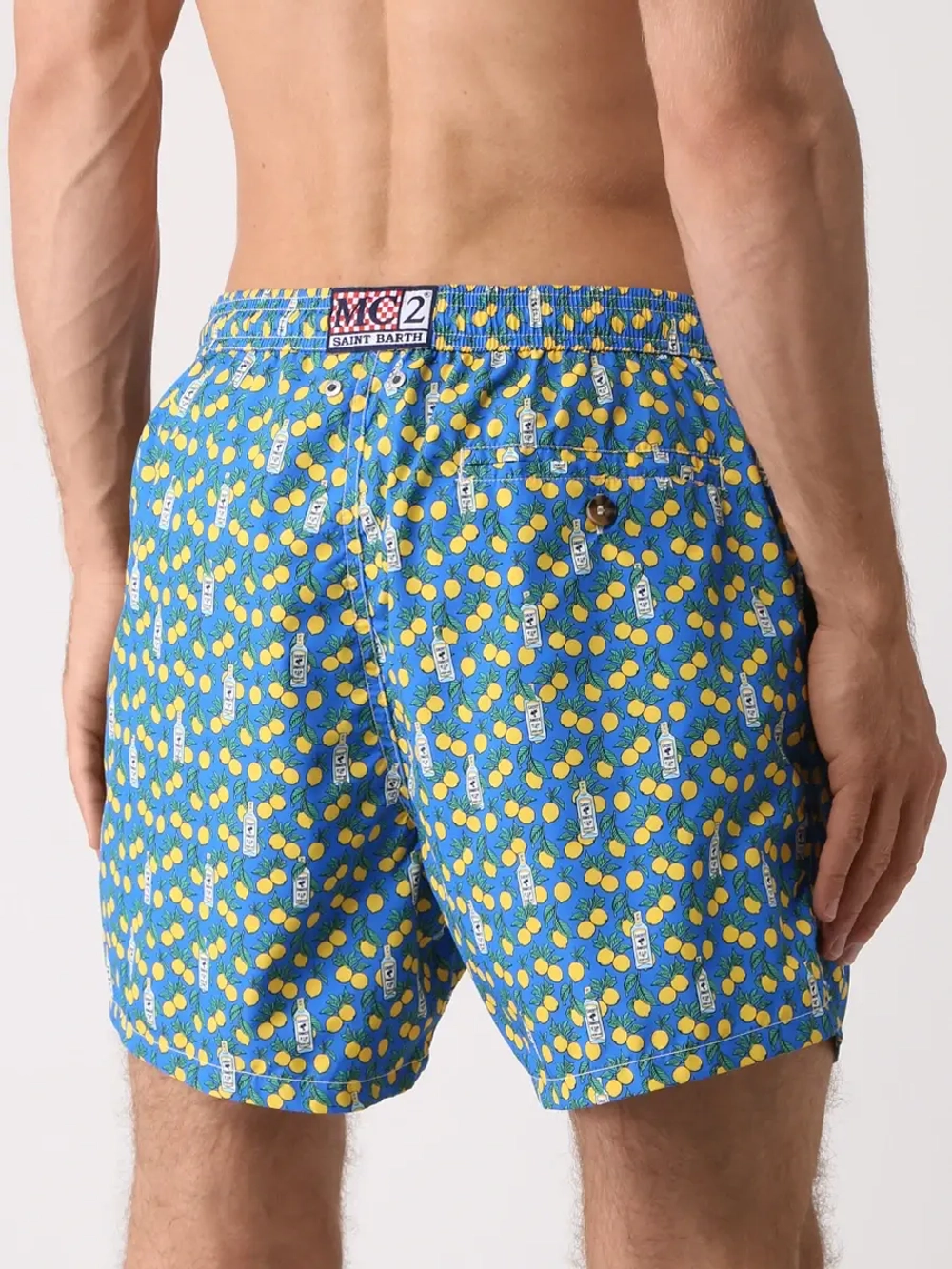 Шорты муж. MC Saint Barth GIN GARDEN голубой лимоны джин