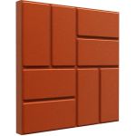 Плитка полимерпесчаная красная 330*330*35 (9 шт/м2)