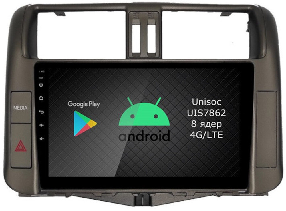 Магнитола для Toyota Land Cruiser Prado 150 2009-2013 (поддержка 360 - опция) - Roximo RI-1114 Android 12, ТОП процессор, 8/128Гб, SIM-слот