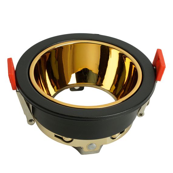 Светильник встраиваемый Feron DL3102 потолочный MR16 G5.3 черный + золото 51403