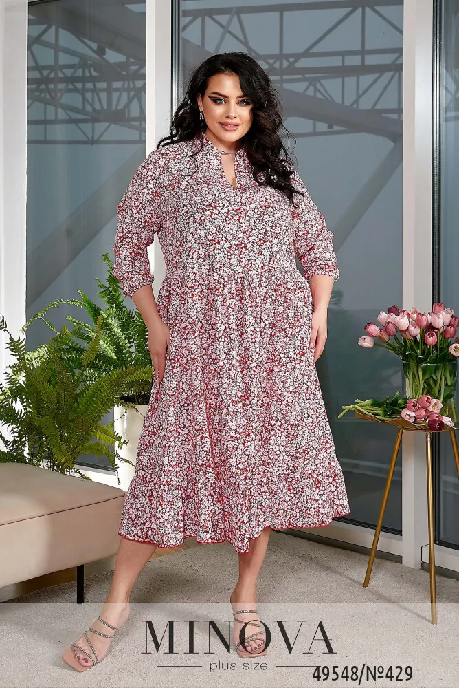 Платье 429-красный Minova