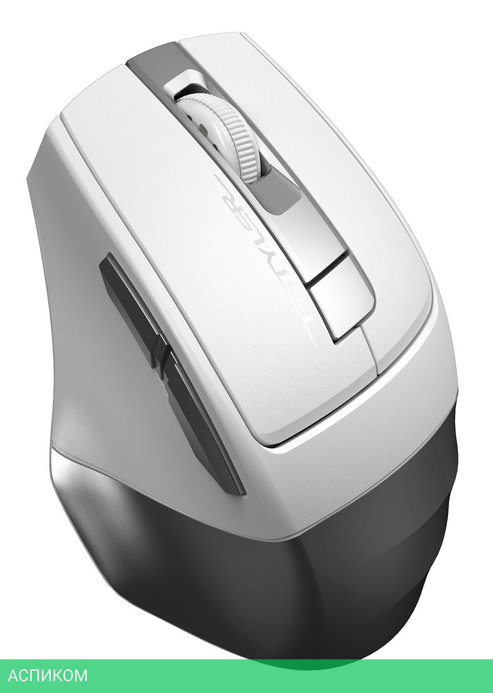 Мышь A4Tech Fstyler FG35 серебристый/белый
