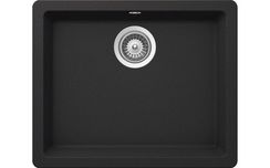 Мойка SCHOCK Quadro 60 Cristalite 550x430 (подстольный монтаж) оникс