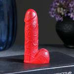 Красное фигурное мыло с земляничным ароматом Сима-Ленд Фаворит 95г