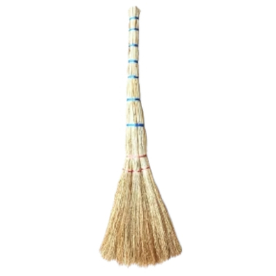 Веник СОРГО 3-х лучевой нить (высота 85 см, ширина 25 мм, 8 связок на ручке)