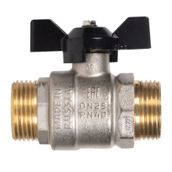 Кран шаровой латунный LD Pride 47.25.Н-Н.Б Ду 25 Ру 40 нр-нр, (бабочка)