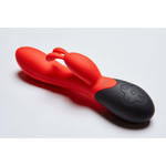 Нагреваемый вибратор кролик Gemini, цвет алый (INFINITE collection)