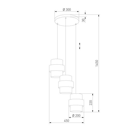 6018 / подвесной светильник / Calisto